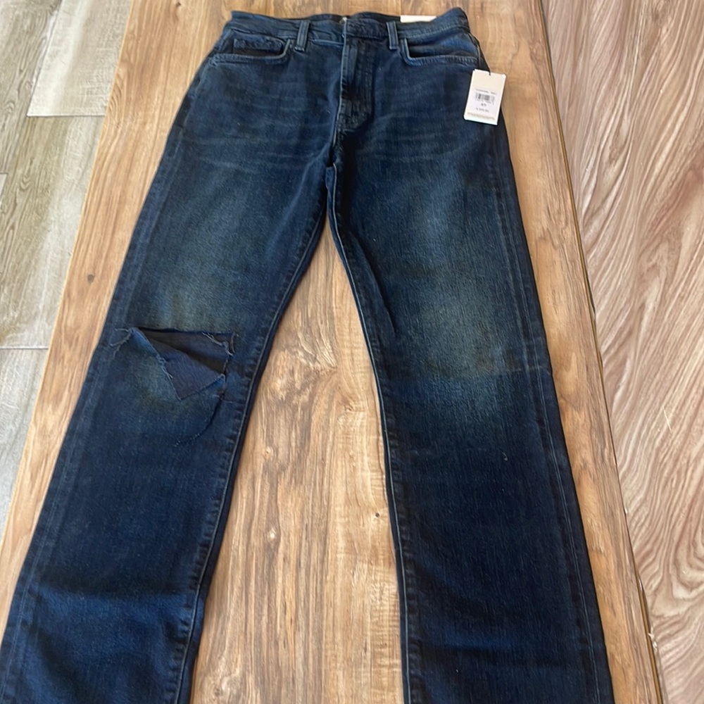7 For All Mankind Jeans Womens Size 27 Easy Slim Sunbeam Blue 7U394568 NWT $228